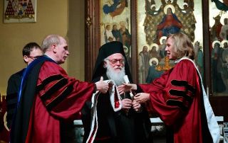 Fordham University in New York City, America, Confers an Honorary Doctorate of Humane Letters to Archbishop Anastasios of Albania. (29 January 2014) Fordham University in New York City, America, Confers an Honorary Doctorate of Humane Letters to Archbishop Anastasios of Albania. (29 January 2014)