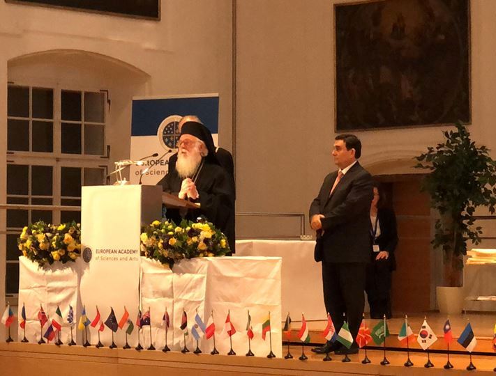 Επίτιμος Συγκλητικός (Honorary Senator) της Ευρωπαϊκής Ακαδημίας Επιστημών και Τεχνών ο Αρχιεπίσκοπος κ. Αναστάσιος