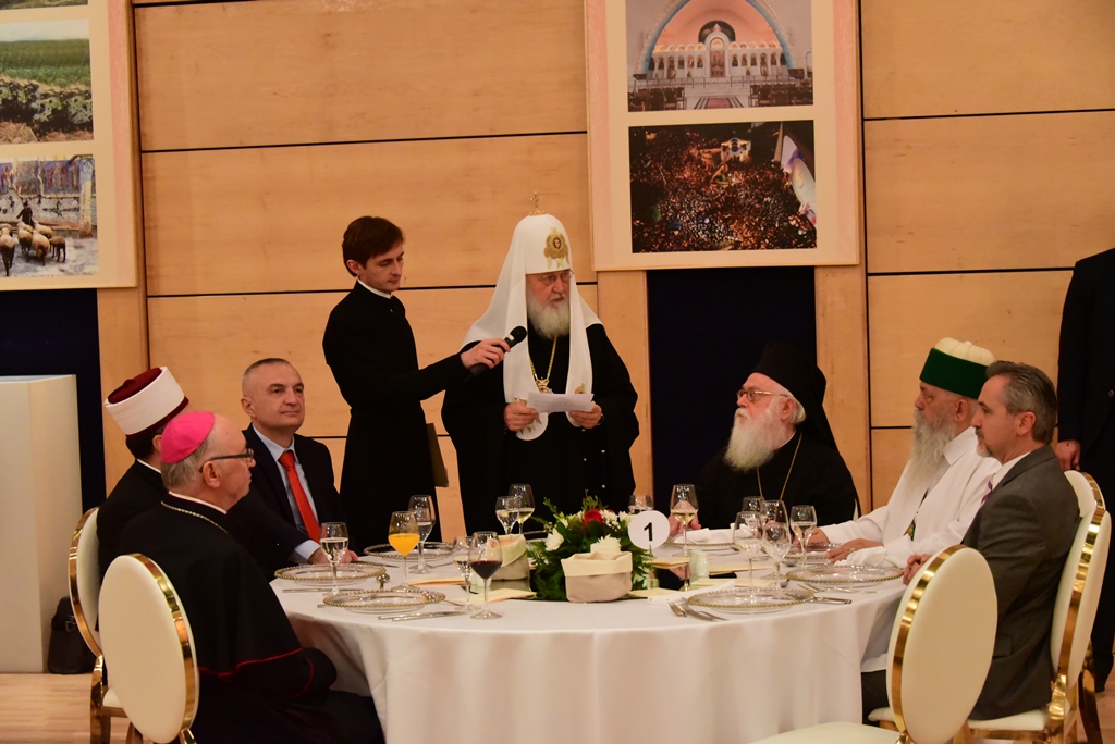 Urimi i Patriarkut Kirill në Drekën Zyrtare, Tiranë, 29.4.2018