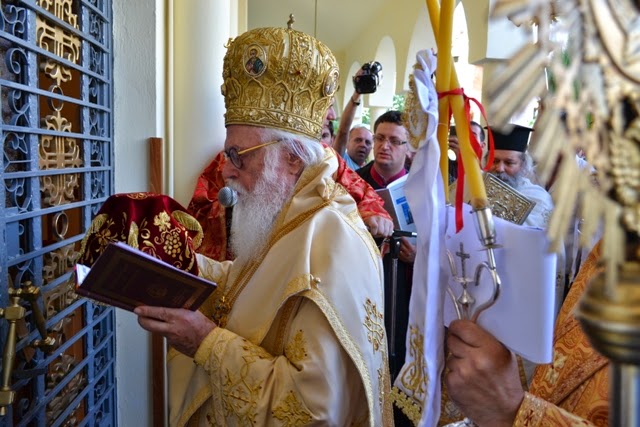 Εγκαινιάζεται ο Ιερός Καθεδρικός Ναός Αναστάσεως του Κυρίου, Πόγραδετς, 2.8.2014.