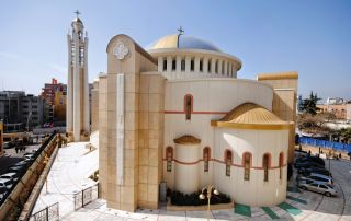 The complex of new Cathedral of Tirana “Resurrection of Christ”, the Synodical and the Cultural Centre. (29 May 2014)