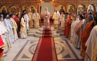Triple celebration on the name day of Archbishop Anastasios. (22 January 2014)