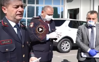 Kisha Ortodokse ka dhuruar Drejtorisë të Policisë Tiranë, 1000 maska, 1000 doreza dhe 110 litra dezinfektant