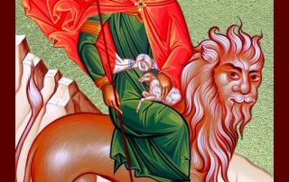Dëshmor Mamasi (Mamai/Mamanti). Oshënar Joan Kreshmuesi. Eleazari dhe Finesi, të Drejtë. Dëshmor Mamasi (Mamai/Mamanti). Oshënar Joan Kreshmuesi. Eleazari dhe Finesi, të Drejtë.