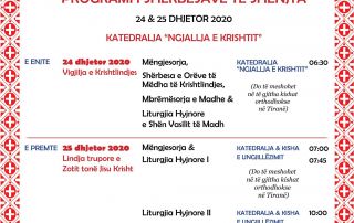 Liturgjitë dhe Shërbesat e Krishtlindjes në Tiranë.