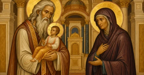 Oshënar Simeon Hyjpritësi, Profetesha Ana