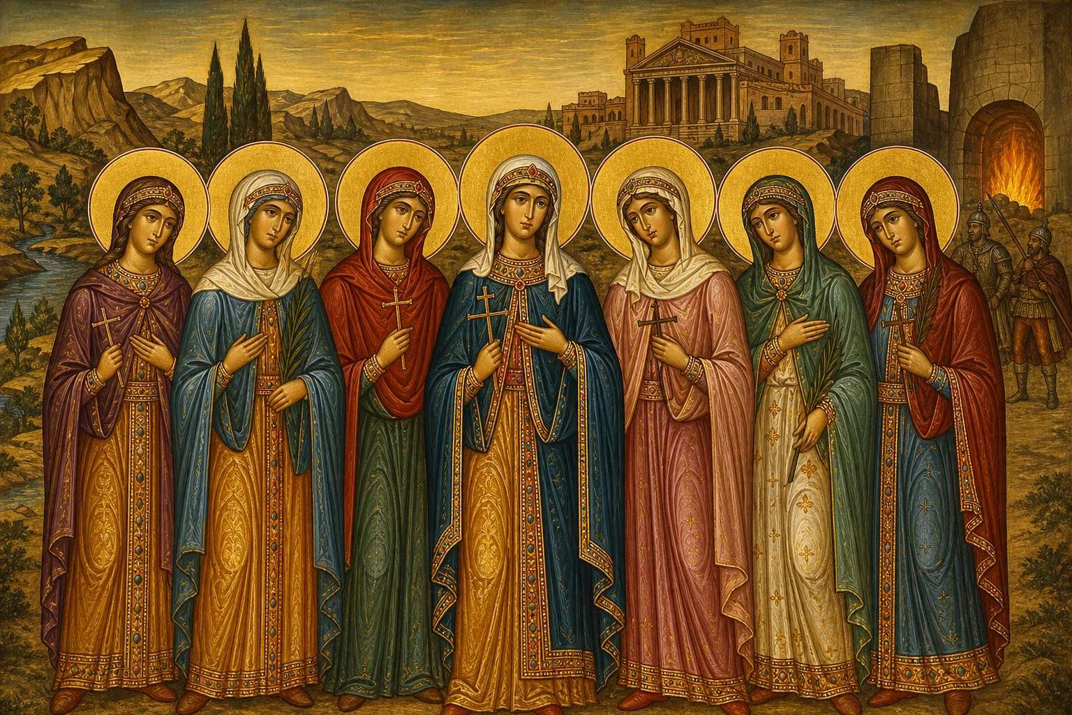 Dëshmore Aleksandria, Klaudia, Efprasia, Matrona, Juliana, Efimia dhe Theodhosia