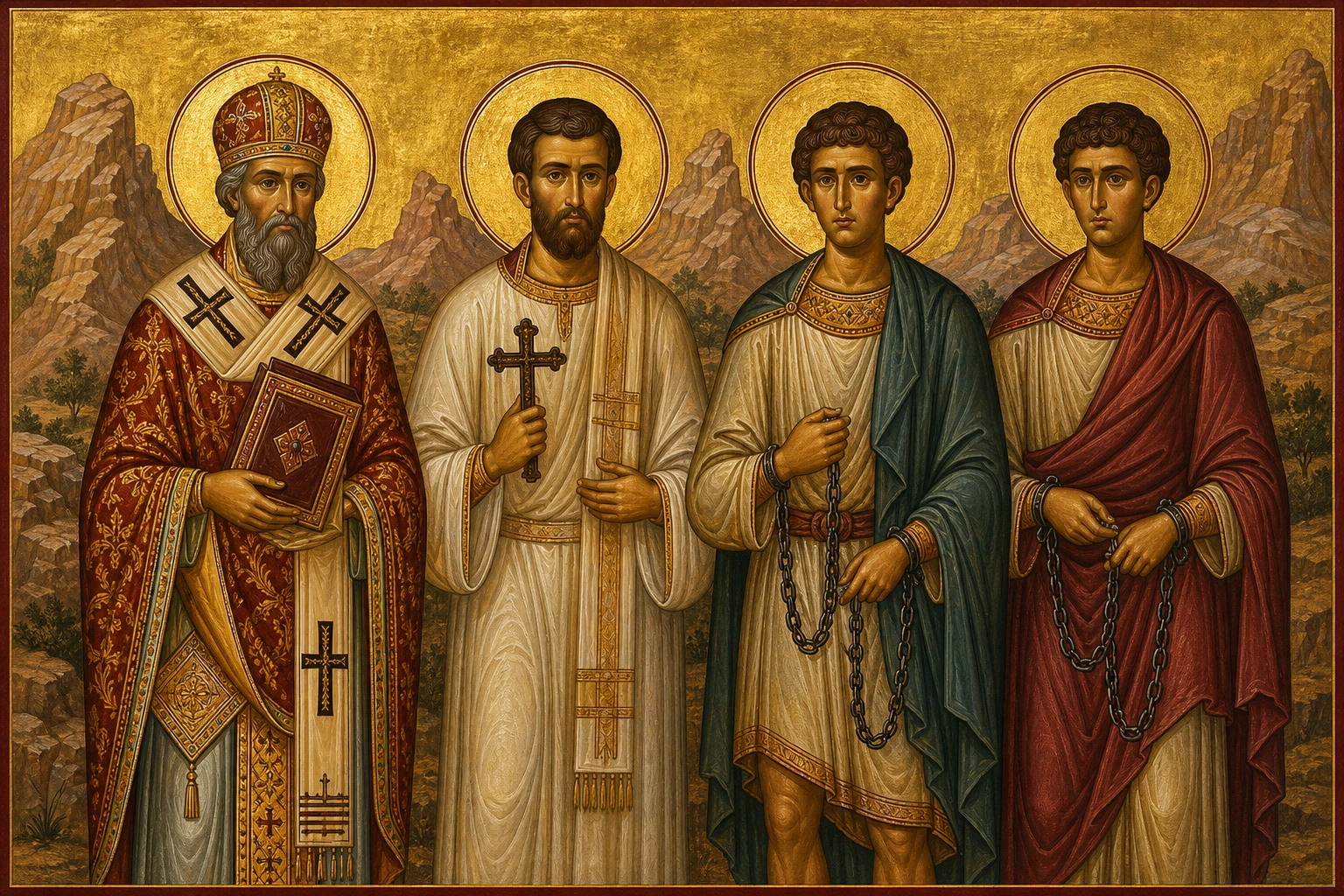 Dëshmorët Feliks episkopi, Januar presviteri, Furtunati, Septimini