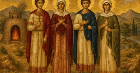 Dëshmorët Esperios, Zoia, Kiriaku, Theodhuli