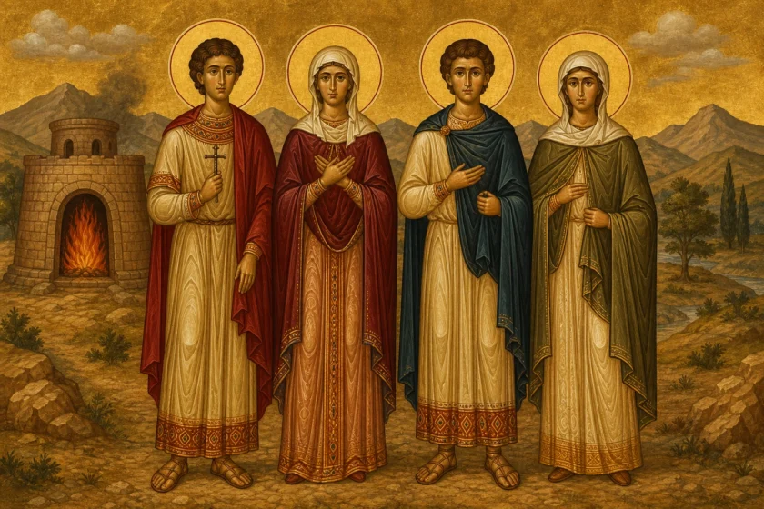 Dëshmorët Esperios, Zoia, Kiriaku, Theodhuli