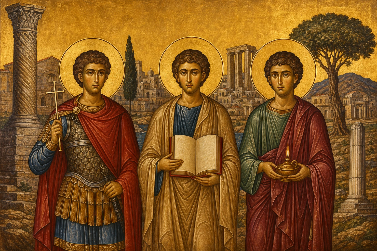 Dëshmorët Leonti, Ipati, Theodhuli