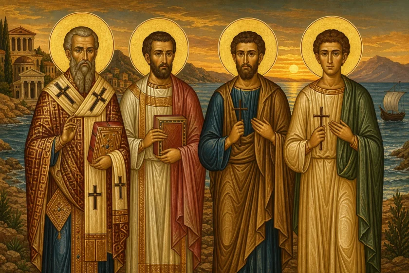 Dëshmorët Feliks episkopi, Januar presviteri, Fortunati dhe Septimini