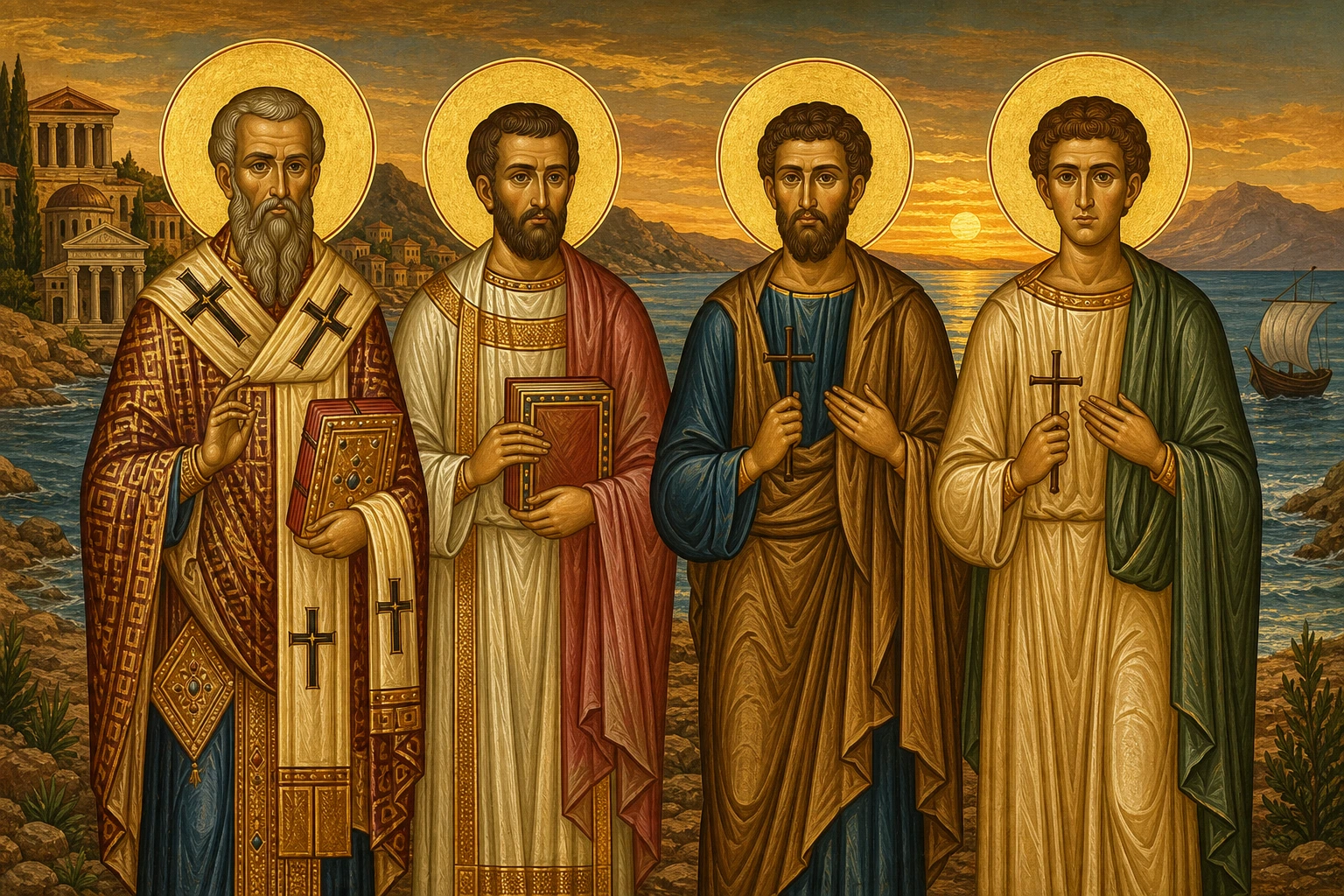 Dëshmorët Feliks episkopi, Januar presviteri, Fortunati dhe Septimini