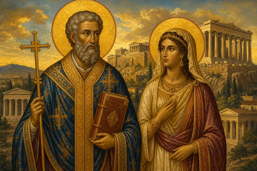 Hierodëshmor Dionis Areopagjiti e shën Damara