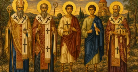 Apostujt Stahi, Apeli, Ampli, Narkisi, Urbani, Aristovuli nga të 70-t.