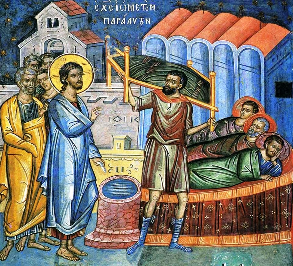 I paralizuari ndanë pellgut dhe Misteri i Mishërimit – Shën Ambrozi i Milanos