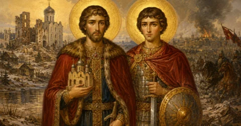 Shenjtorët Vasilios dhe Kostandini, princat e Jaroslavlit