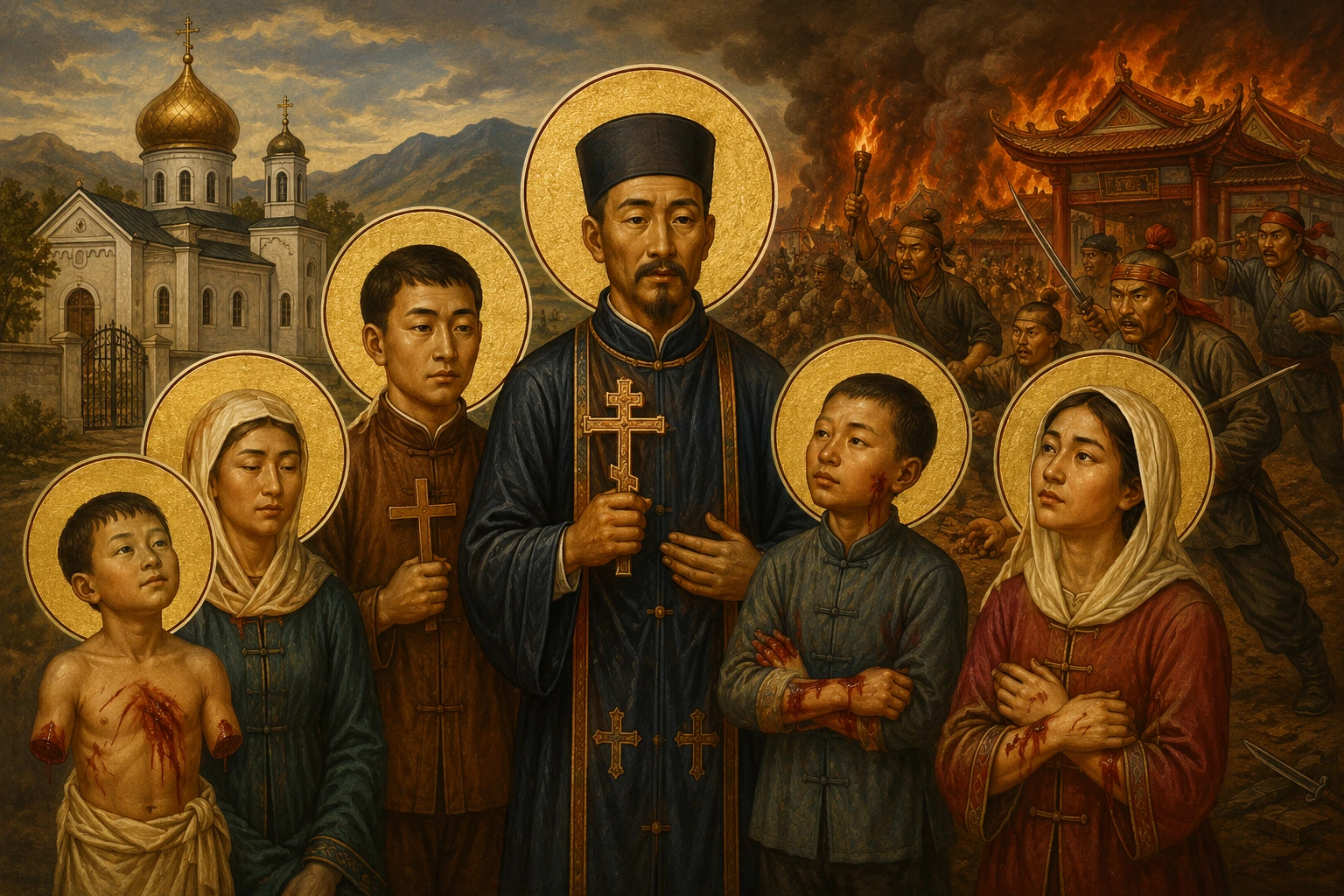 Dëshmorët Shenjtore të Kinës dhe Hieromartir Mitrophanis