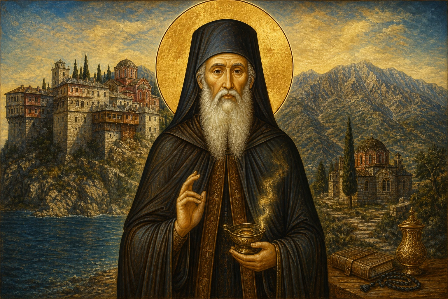 Όσιος Λεόντιος ο Αθωνίτης ο Μυροβλήτης