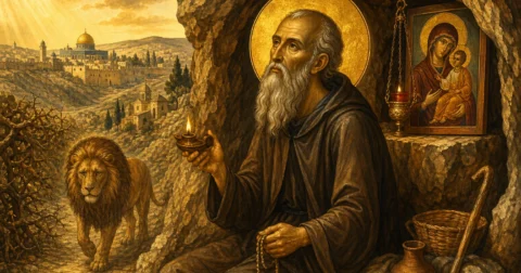 Ο Όσιος Ιωάννης ο Ερημίτης της Παλαιστίνης