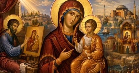 Η Παναγία η Οδηγήτρια και η Ιερή Εικόνα του Ευαγγελιστή Λουκά