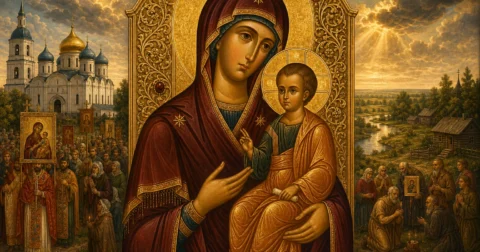 Ikona e Shenjtë e Theotokos of Theodotieff