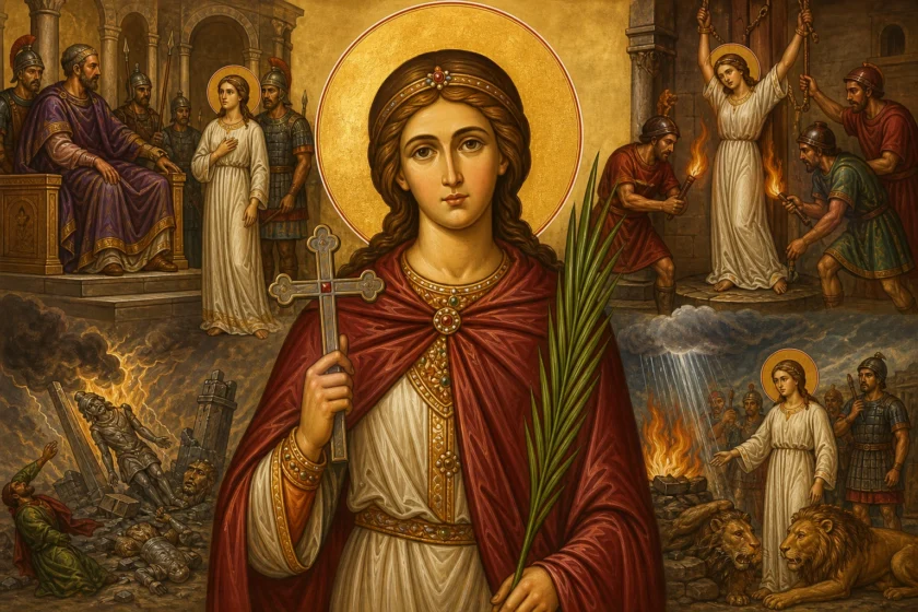 Shën Kyriaki Martiri i Madh, e bija e lindur nga tamas