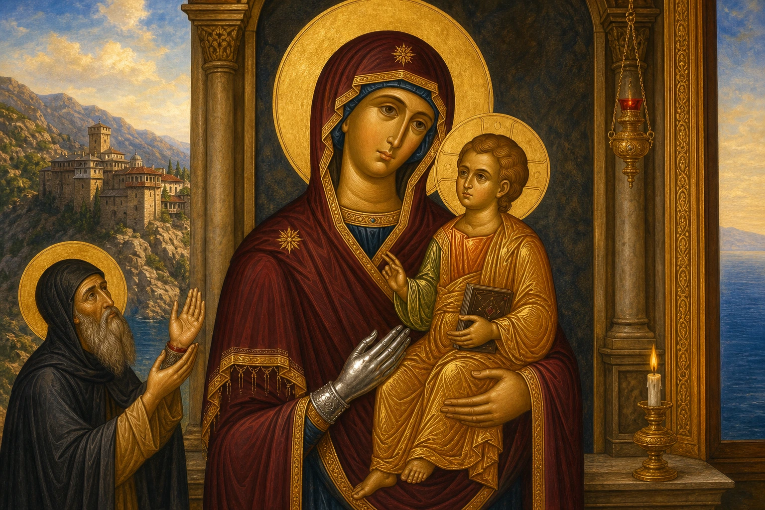 Hyjlindëse e Tricherousa në malin Athos