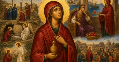 Maria Magdalena, Apostulli dhe Mirobartësi
