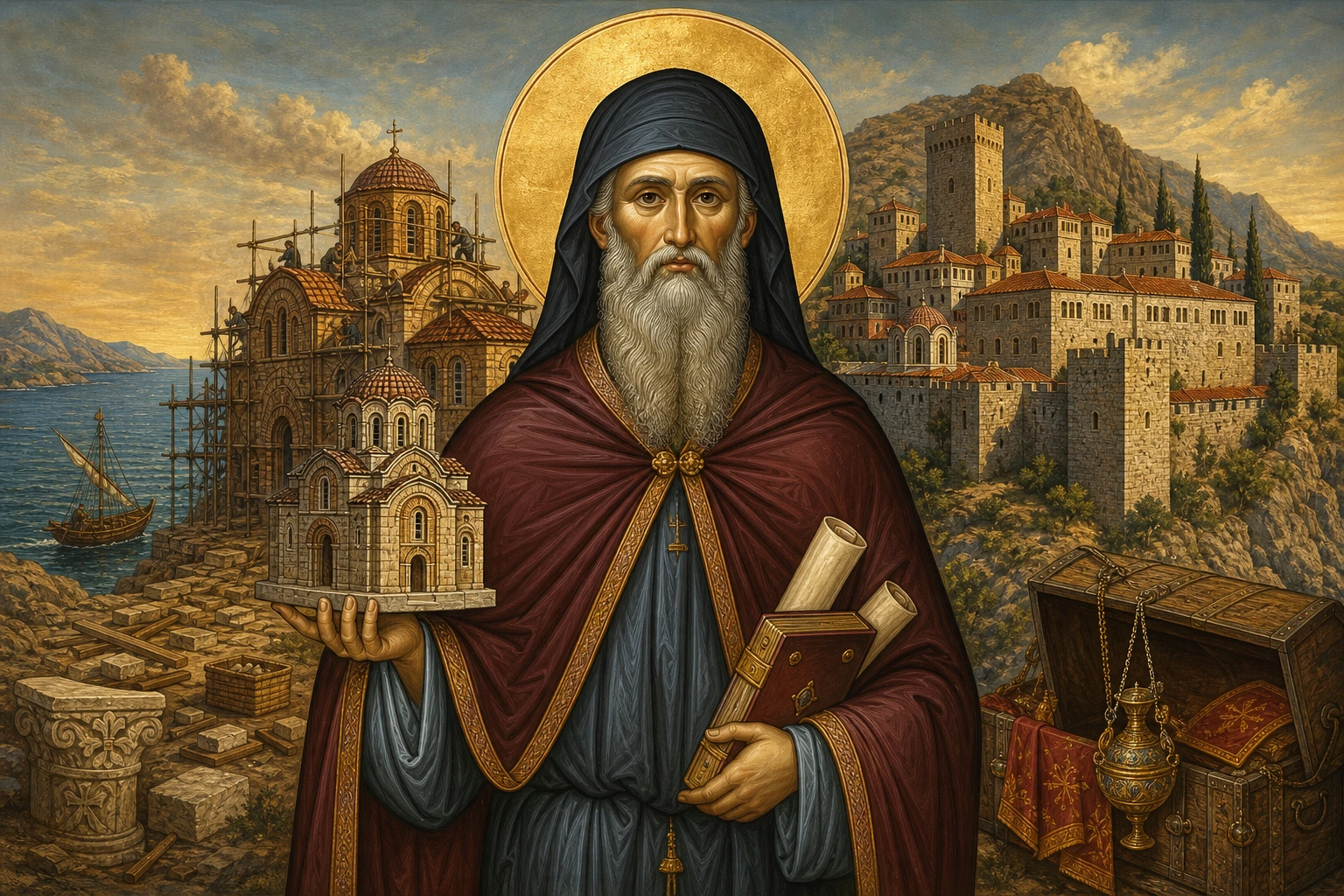 Όσιος Γεώργιος ο Κτήτορας της Μονής Ιβήρων
