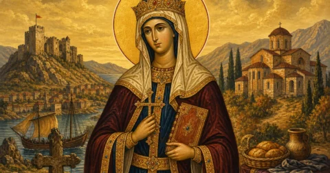 Oshënar Angelina Shqiptarja, Mbretëresha e Serbisë