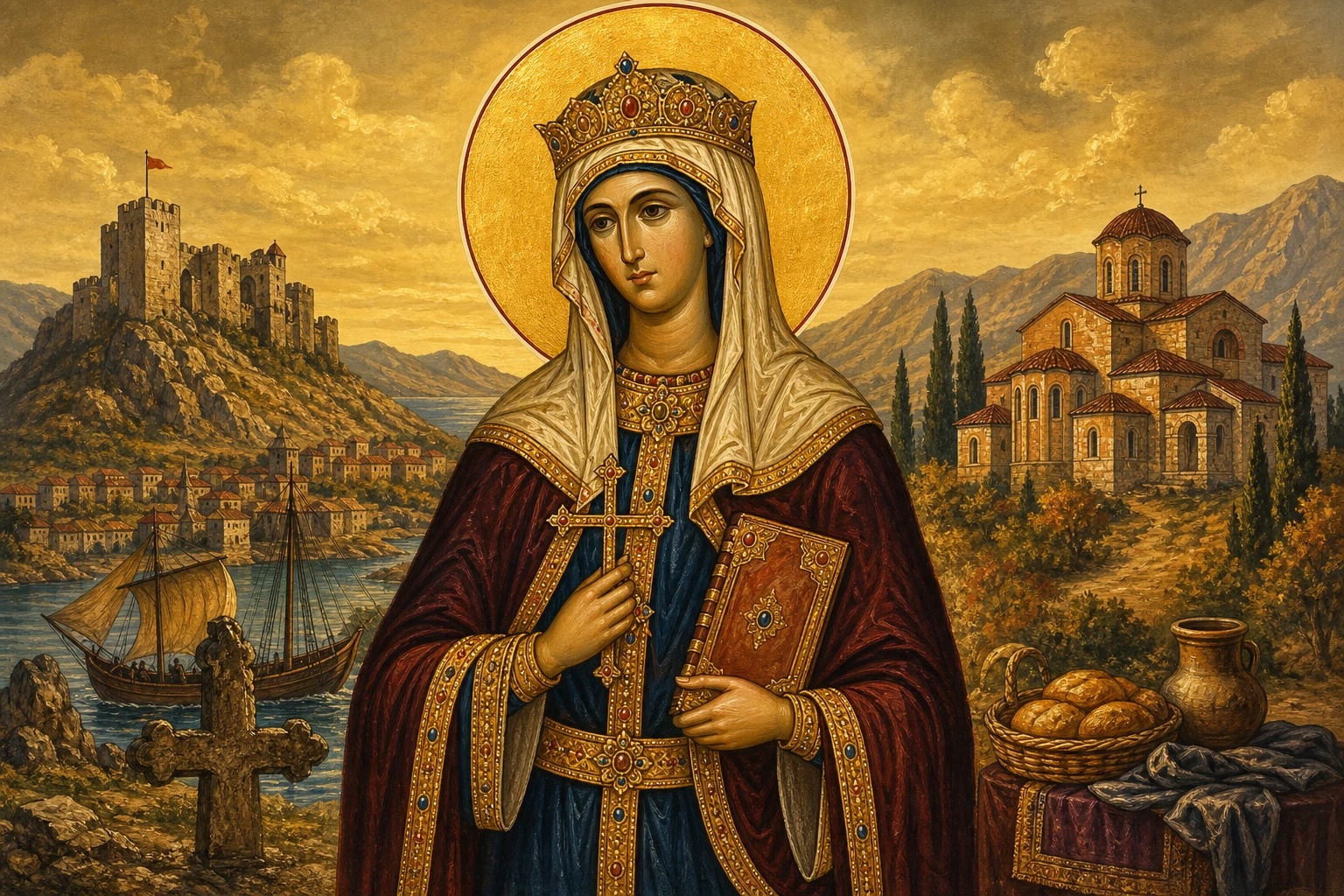 Οσία Αγγελίνα η Αλβανή, η Βασίλισσα της Σερβίας