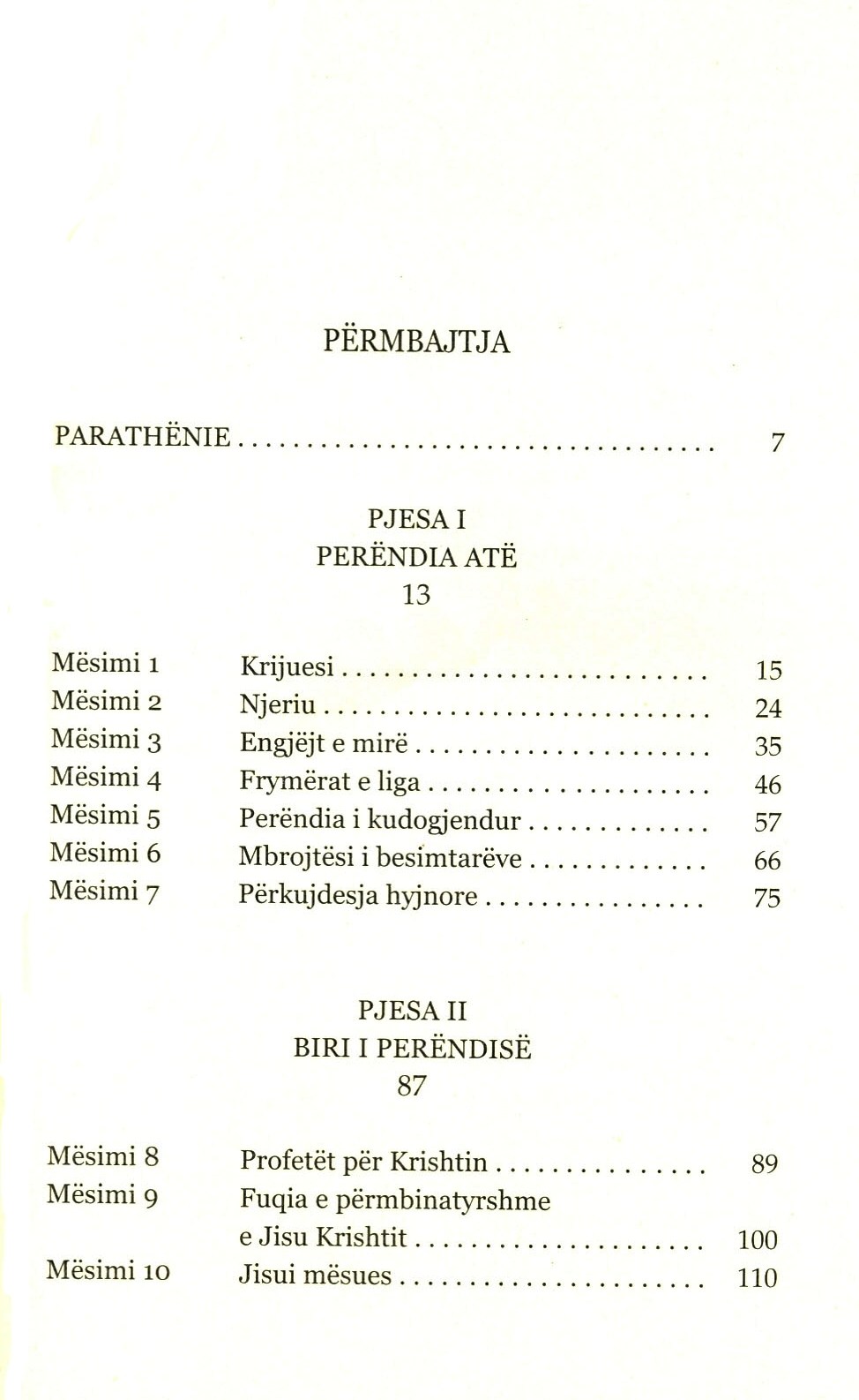 Doli në qarkullim libri i katekizmit “Mesazhe Hyjnore”