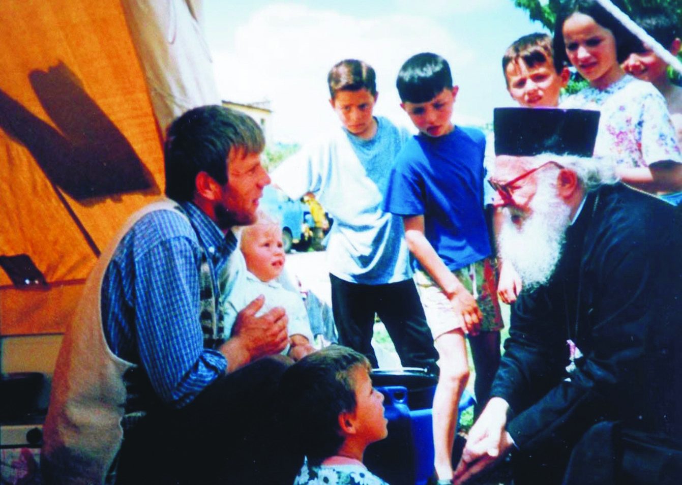 Kamp për refugjatët nga Kosova (1999).